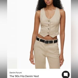 Aritzia 90’s Denim Mia Vest